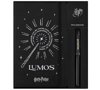 Moleskine Colección Hechizos Wizarding World Harry Potter Giftbox, Caja de Regalo con Bolígrafo Roller Kaweco y Cuaderno a Rayas con Tapa Dura y Cierre Elástico, Formato Grande 13 x 21