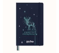 Moleskine Cuaderno Colección Hechizos Harry Potter Patronum – a rayas, tapa dura 13x21 cm