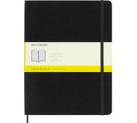 Moleskine Cuaderno Clásico con Hojas Cuadriculadas, Tapa Blanda y Cierre Elástico, Color Negro, Tamaño Extra Grande 19 x 25 cm, 192 Hojas
