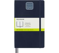 Moleskine - Cuaderno Clásico con Hojas en Blanco, Tapa Blanda y Cierre con Goma Elástica, Tamaño Grande 13 x 21 cm, Color Azul Zafiro, 400 Páginas
