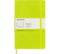 Moleskine - Cuaderno Clásico con Hojas en Blanco, Tapa Blanda y Cierre con Goma Elástica, Tamaño Grande 13 x 21 cm, Color Verde Limón, 240 Páginas