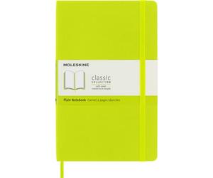 Moleskine - Cuaderno Clásico con Hojas en Blanco, Tapa Blanda y Cierre con Goma Elástica, Tamaño Grande 13 x 21 cm, Color Verde Limón, 240 páginas, L (8056420851007)