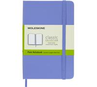 Moleskine - Cuaderno Clásico con Hojas en Blanco, Tapa Dura y Cierre con Goma Elástica, Tamaño de Bolsillo 9 x 14 cm, Color Azul Hortensia, 192 Páginas