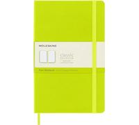 Moleskine - Cuaderno Clásico con Hojas en Blanco, Tapa Dura y Cierre con Goma Elástica, Tamaño Grande 13 x 21 cm, Color Verde Limón, 240 Páginas