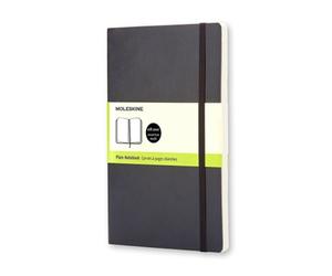 Moleskine cuaderno clásico con hojas lisas, tapa blanda y cierre elá