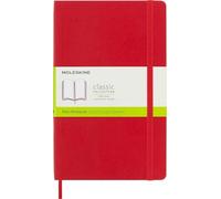 Moleskine Cuaderno Classic Tapa Blanda Liso Rojo Escarlata Talla L 13x21cm