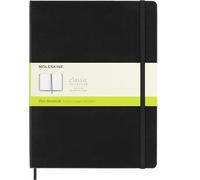 Moleskine - Cuaderno Clásico con Hojas Lisas, Tapa Dura y Cierre Elástico, Color Negro, Tamaño Extra Grande 19 x 25 cm, 240 Hojas