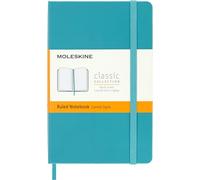 Moleskine - Cuaderno Clásico con Hojas Rayadas, Tapa Dura y Cierre Elástico, Color Azul Arrecife, Tamaño Pequeño 9 x 14 cm, 192 Hojas