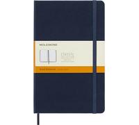 Moleskine Cuaderno clásico 240 páginas 13x21 cm tapa dura rayado cierre elástico Azul oscuro