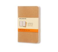 Moleskine Cuaderno de bolsillo con líneas color marrón 3 unidades