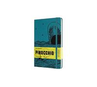Moleskine, Cuaderno de Edición Limitada, Pinocho el Tiburón, Páginas con Rayas y Tapa Dura, Gran Formato 13x21 cm, Color Verde, 192 Páginas