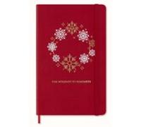 Moleskine Cuaderno Edición Limitada Navidad Large Rayada Tapa Dura Roj