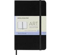 Moleskine Cuaderno para Bocetos y Dibujos, Álbum de Dibujo A3, Tapa Dura, Papel Adecuado para Acuarelas, Temple y Carboncillo, Tamaño de Bolsillo 9 x 14 cm, Negro, 80 Páginas
