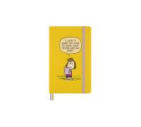 Moleskine Peanuts Cuaderno a Rayas, Cuaderno de Notas Diseño Patty con Tapa Dura, Marcador y Pegatinas Temáticas, Formato Grande 13 x 21 cm