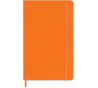 Moleskine Cuaderno Precious & Ethical, con Caja de Regalo, Tapa Suave Vegana, Cierre Elástico, Formato Large 13 x 21 cm, Color Naranja