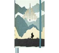 Moleskine Cuaderno Rayado El Señor de los Anillos, Tapa Dura de Tela y Cierre Elástico, con Dos Marcapáginas y Pegatinas Temáticas, Aragorn, Tamaño L 13 x 21 cm