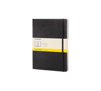 Moleskine - Cuaderno Clásico con Hojas Cuadriculadas, Tapa Dura y Cierre Elástico, Color Negro, Tamaño Extra Grande 19 x 25 cm, 192 Hojas