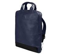 Moleskine Device Bag Colección Classic Leather, Bolso Porta PC Vertical en Cuero, Mochila Porta PC para Laptop, Notebook, iPad, Computadora hasta 15'', Dimensiones 30 x 8,5 x 40 cm, Color Azul Zafiro