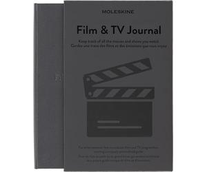 Moleskine - Diario de Cine & TV, Cuaderno para Reseñas de Cine, Introducción a la Historia del Cine, Tapa Dura, Color Gris, 400 Páginas, PASFILM
