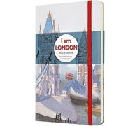 Moleskine I Am London Cuaderno Grande de Rayas Edición Limitada de Tapa Dura
