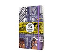 Moleskine I Am New York - Cuaderno grande rayado, tapa dura blanca (5 x 8.25 pulgadas), 240 páginas