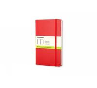 Moleskine Large Plain Hardcover Notebook Scarlet Red