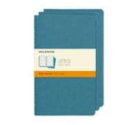 Moleskine Libretas Cahier Azul Electrico L Rayas (set De 3)