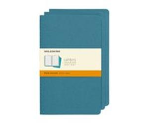 Moleskine libretas cahier azul eléctrico L rayas (set de 3)