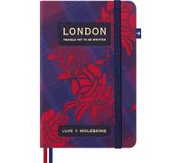 Moleskine LUXE Cuaderno London City, Cuaderno con Contenidos De Viaje, Tapa Dura de Tela y Cierre con Elástico, Formato Pocket 9 x 14 cm