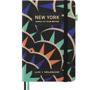 Moleskine LUXE Cuaderno New York City, Cuaderno con Contenidos De Viaje, Tapa Dura de Tela y Cierre con Elástico, Formato Pocket 9 x 14 cm
