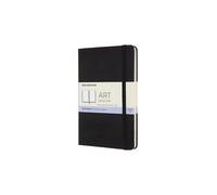 Moleskine, Cuaderno de Dibujo, Papel Apto para Lápices, Pasteles, Bolígrafos y Rotuladores, Tapa Dura, Tamaño Mediano 11.5 x 18 cm, Color Negro, 88 Páginas