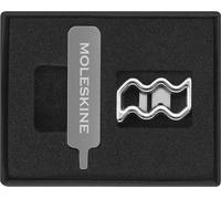 Moleskine Pin para Cuaderno o Agenda Acuario, Pin Símbolo del Zodiaco, Cierre Elástico Personalizable, Idea para Regalo, Color Plata