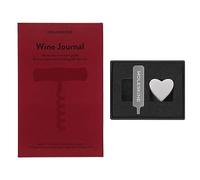 Moleskine Pin para Cuaderno o Agenda Corazón, Pin Corazón, Cierre Elástico Personalizable, Idea para Regalo, Color Plata