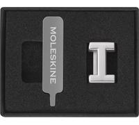 Moleskine Pin Para Cuaderno o Agenda, Letra I, Broche de Letras, Personaliza el Cierre con Elástico, Ideas de Regalo Personalizado, Color Plata