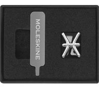 Moleskine Pin para Cuaderno o Agenda Piscis, Broche Signo Zodiacal, Personaliza el Cierre con Elástico, Idea de Regalo Personalizada, Color Plata