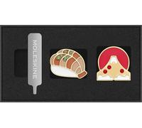 Moleskine Pins Tema Países,Set de Pins Nigiri y Monte Fuji, Japón, para Cuadernos y Agendas, Accesorio Decorativo e Idea de Regalo