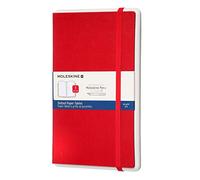 Moleskine PTNL34HF201 - Cuaderno Digital con Páginas Punteada y Tapa Dura, Apto para Uso con Bolígrafo, Tamaño Grande 13 x 21 cm, Color Rojo Escarlata