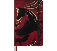 Moleskine Ruled Notebook Year of the Horse - Hard Cover, Elastic Closure and Mat