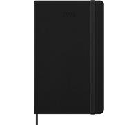 Moleskine Smart Kalender 2026, für das Smart Writing Set 12 Monate Wochen Notizkalender, 1 W = 1 S, rechts linierte Seite, L/A5, fester Einband, schwarz