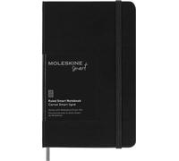 Moleskine Smart Notebook, Sistema de Escritura Inteligente, Cuaderno Inteligente de Tapa Dura, Páginas a Rayas y Cierre Elástico, Tamaño de Bolsillo 9 x 14, Color Negro
