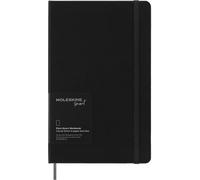 Moleskine Smart Notebook, Sistema de Escritura Inteligente, Cuaderno Inteligente de Tapa Dura, Páginas en Blanco y Cierre Elástico, Tamaño Grande 13 x 21, Color Negro