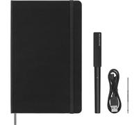 Moleskine Smart Writing Set, Libreta Inteligente con Bolígrafo Inteligente Incluido, Cuaderno Digital de Moleskine, Color Negro, Hojas Rayadas