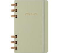 Moleskine Student Life Planner 2025-26, Agenda Semanal y Mensual Espiral 12 Meses con Tapa Suave, Color Crush Kiwi, Formato Grande 15 x 21 cm