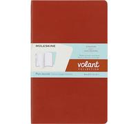Moleskine Cuaderno Volant Grande Liso Coral Orange / Aqua.Blue