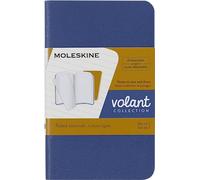 Moleskine Volant Journal, Set de 2 Cuadernos con Páginas Rayadas Desprendibles, Tapa Blanda, Colores Azul y Ámbar, XS 6.5 x 10.5 cm
