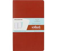 Moleskine Libreta Volant Large 96H Rayada Naranja, Coral y Azul
