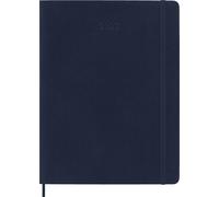 Moleskine Agenda Semanal 2027, Agenda de 12 Meses con Espacio para Notas, Tapa Blanda y Cierre Elástico, Formato XL 19x25 Cm, Color Azul Zafiro