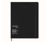 Moleskine Weekly Planner, Agenda Semanal Smart PRO 12 Meses 2025, Smart PRO Planner, Cierre Elástico, Color Negro, Formato Extra Grande 19x25 cm