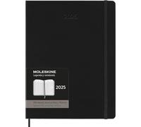 Moleskine 12 Monate Pro Wochen Notizkalender 2025, Pro XL, Schwarz