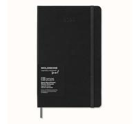 Moleskine Weekly Planner, Agenda Smart de 12 Meses 2025, Smart Planner, Cierre Elástico, Color Negro, Formato Grande 13x21 cm